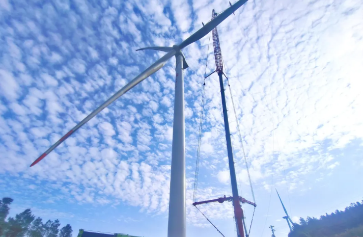 重慶南川坪上風電項目完成首臺風機基礎澆筑