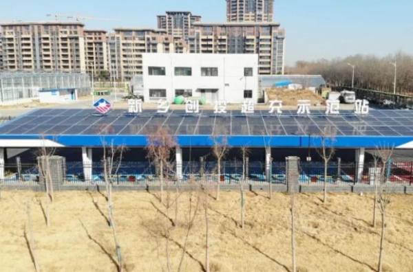 一秒一公里！河南新鄉(xiāng)創(chuàng)投首座新能源超充充電站建成投運(yùn)