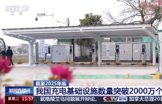 中國電動汽車充電設(shè)施數(shù)量突破2000萬個