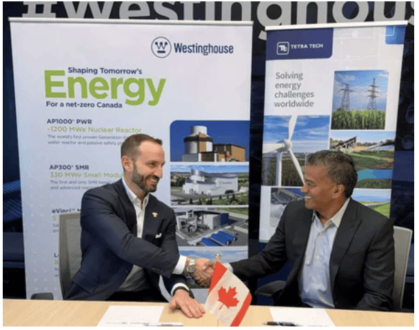 西屋電氣與加拿大Tetra Tech簽署核能合作協(xié)議,推進(jìn)AP1000反應(yīng)堆項(xiàng)目